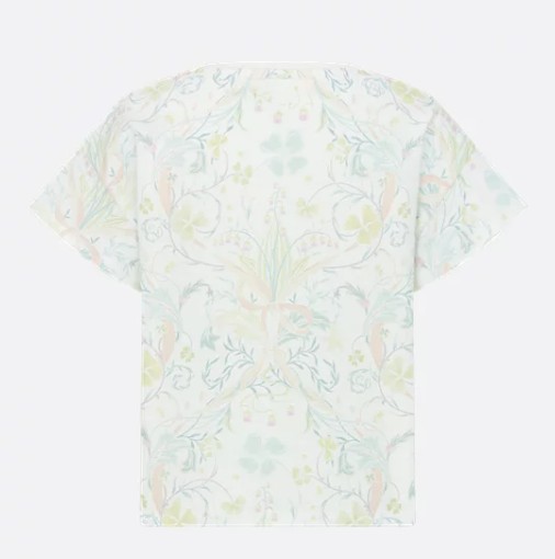 26SS [키즈] 디올 티셔츠 6SBM13TEEL 07D WHITE MULT - DIOR