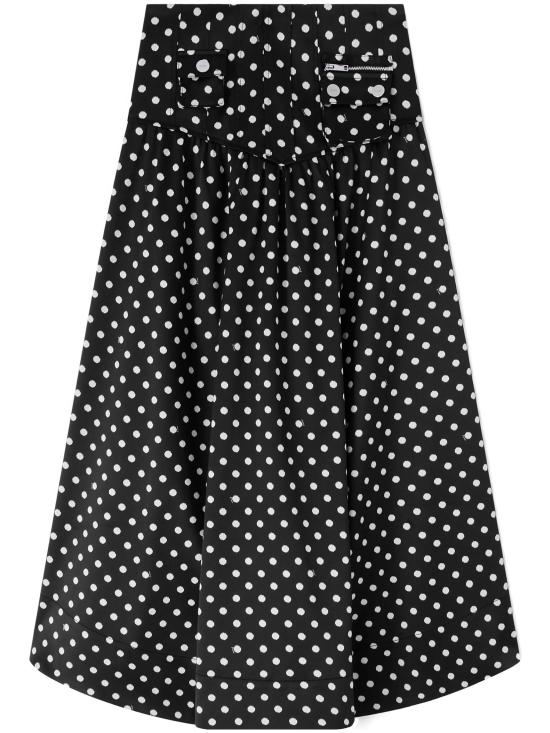 26SS 가니 미디 스커트 A1090065 099 Black