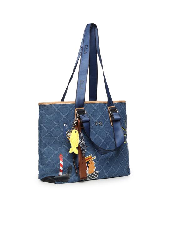 26SS 브이73 토트백 73BS9TZ01D TITADENIM NATURALE Denim natural - V73