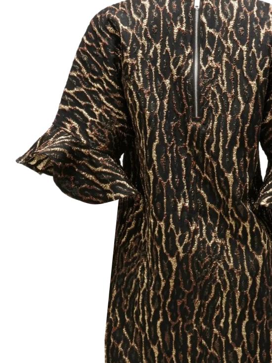 26SS 가니 미디 원피스 A1030164 01X ANTIQUE BRONZE - GANNI