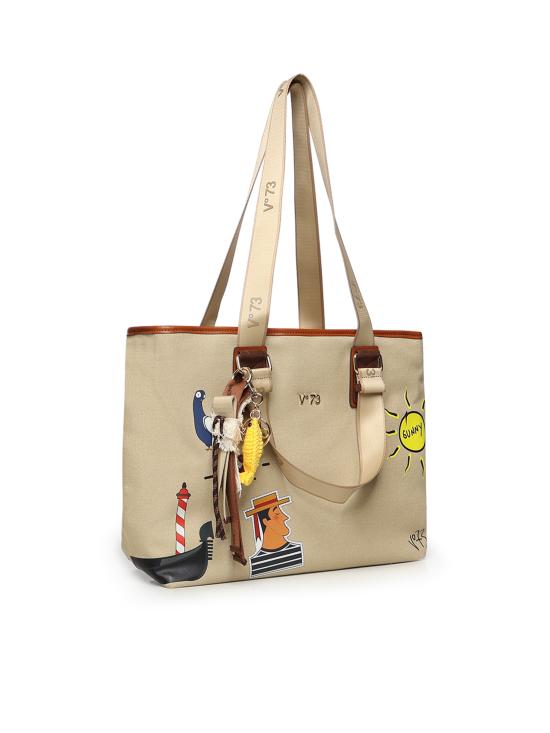 26SS 브이73 토트백 73BS9TZ01C TITABEIGE CUOIO BEIGE TAN - V73
