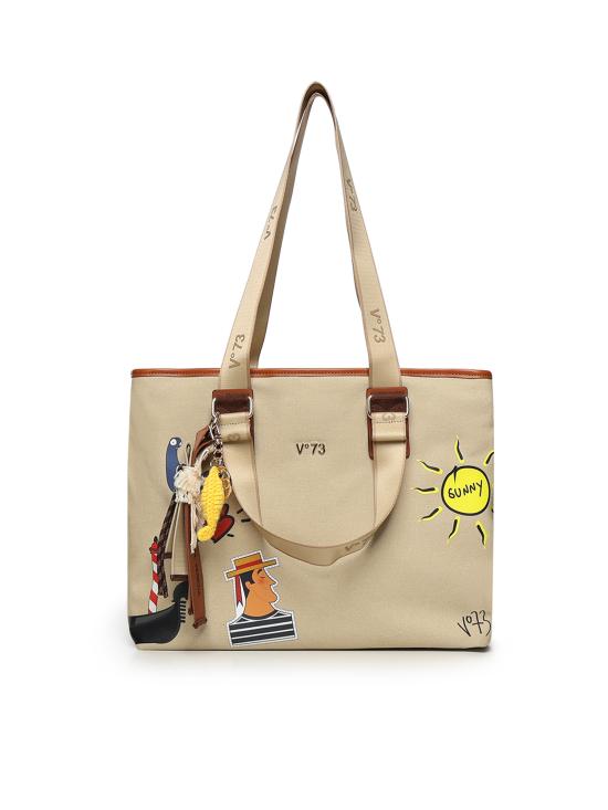 26SS 브이73 토트백 73BS9TZ01C TITABEIGE CUOIO BEIGE TAN