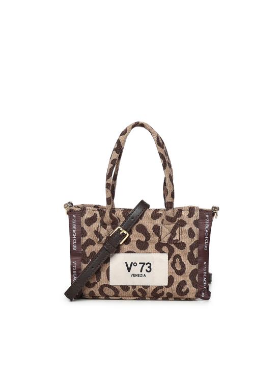 26SS 브이73 토트백 73BS9MV03M ILENEBEIGE MORO Beige dark brown