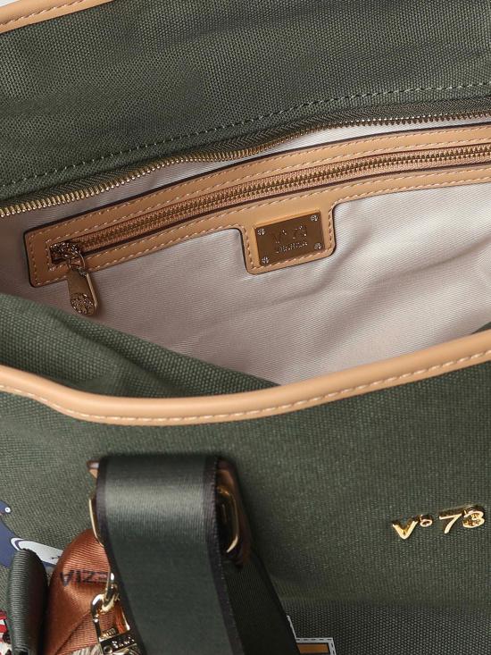 26SS 브이73 토트백 73BS9TZ01C TITAVERDE NATURALE Natural green - V73