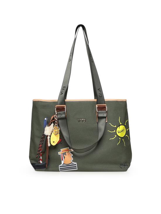 26SS 브이73 토트백 73BS9TZ01C TITAVERDE NATURALE Natural green