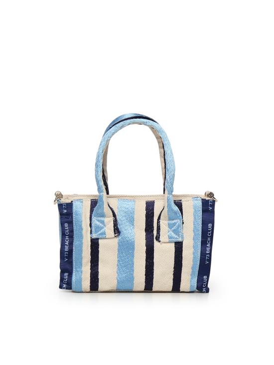 26SS 브이73 토트백 73BS9MV03R ILENEAZZURRO MULTICOLOR LIGHT BLUE MULTI - V73