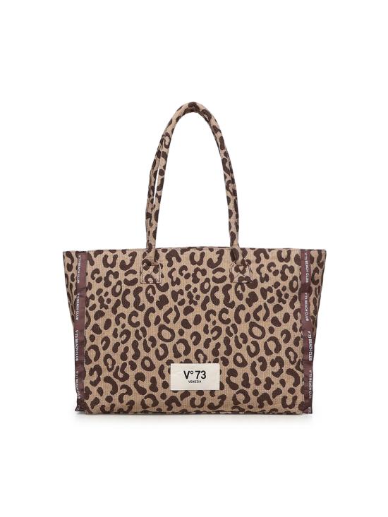 26SS 브이73 토트백 73BS9MV01M ILENEBEIGE MORO Beige dark brown