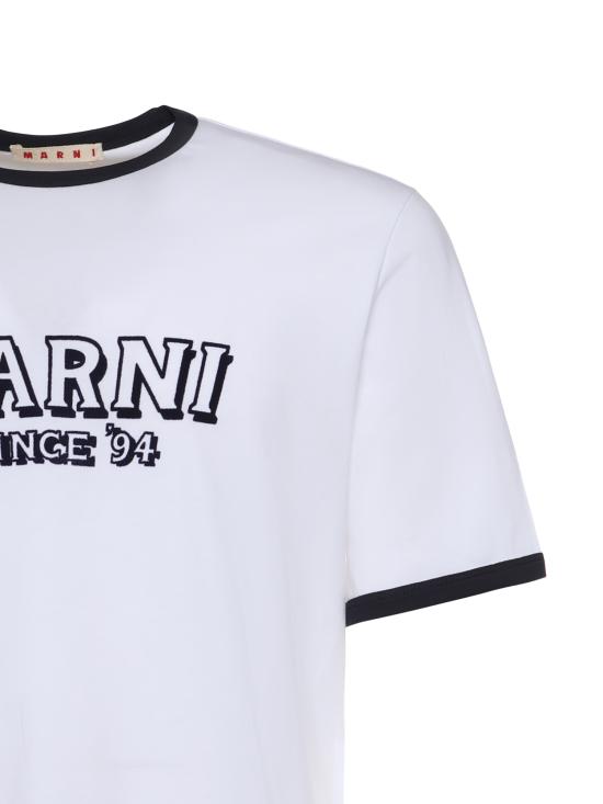 26SS 마르니 반팔 티셔츠 HUMU0198MP USCY91LOW01 White - MARNI