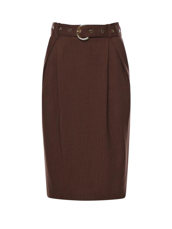 26SS 핑코 롱 스커트 106449 A2W6L78 Brown