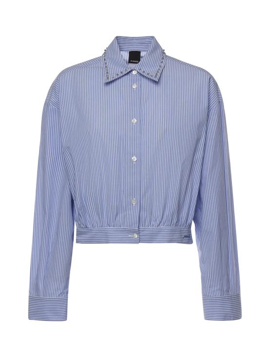 26SS 핑코 셔츠 106277 A32RZE5 Multicolor White Light Blue