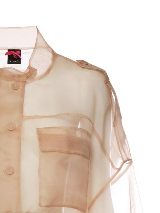 26SS 핑코 셔츠 106603 A2DJQ35 Mahogany pink - PINKO