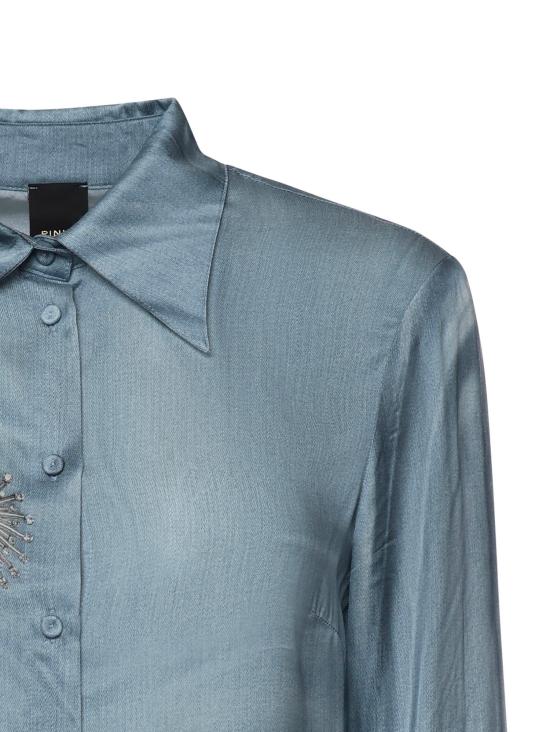 26SS 핑코 셔츠 106211 A37NF15 Blue - PINKO