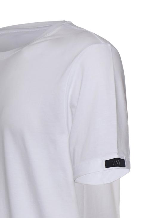 26SS 페이 반팔 티셔츠 NPMB3521330UCX B001 White - FAY