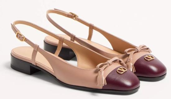 25FW 발렌티노 가라바니 플랫 슈즈 ZW2S0MH0DDT AGM ROSECANNELLEDARKGARNET