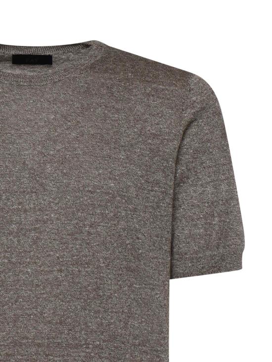 26SS 페이 반팔 티셔츠 NMMC1522420WYK S602 DARK BROWN - FAY