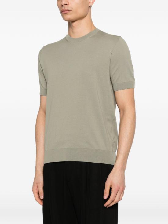 26SS Paolo Pecora 반팔 티셔츠 A009F100 5326 Green - OTHER BRANDS