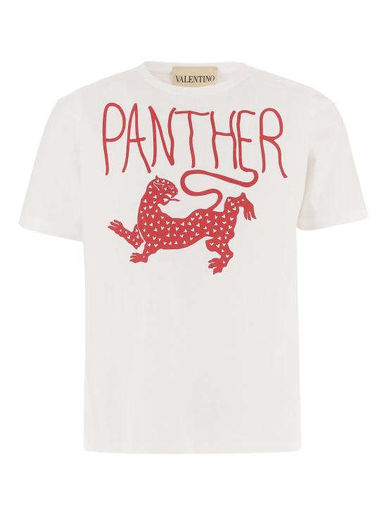 26SS 발렌티노 PAP 반팔 티셔츠 8B3MG25W A55AS0 Avorio rosso