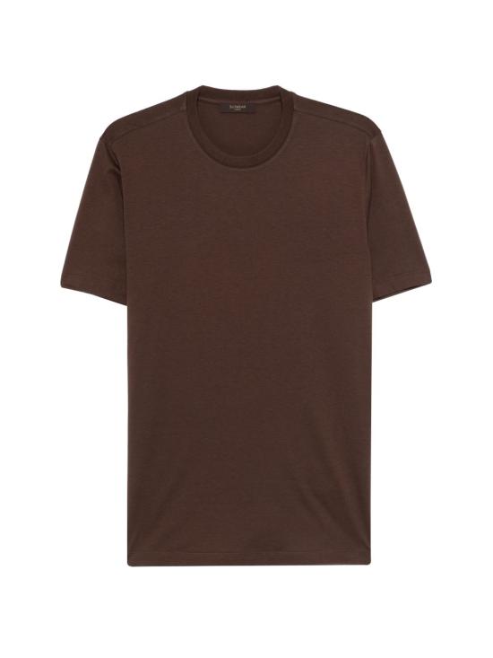 26SS 자노네 반팔 티셔츠 810324 ZQ317Z1495 Brown