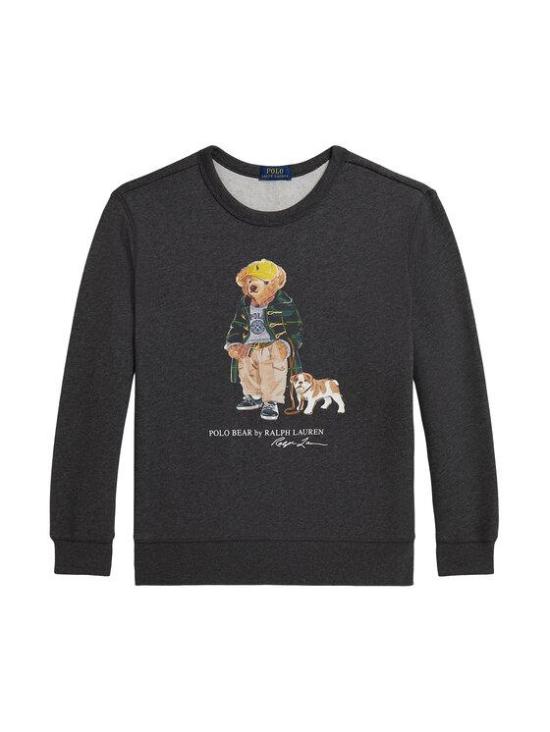 25FW [키즈] 랄프 로렌 캐시미어 니트 323979490001 020 FA25 BEAR WINDSOR HEATHER
