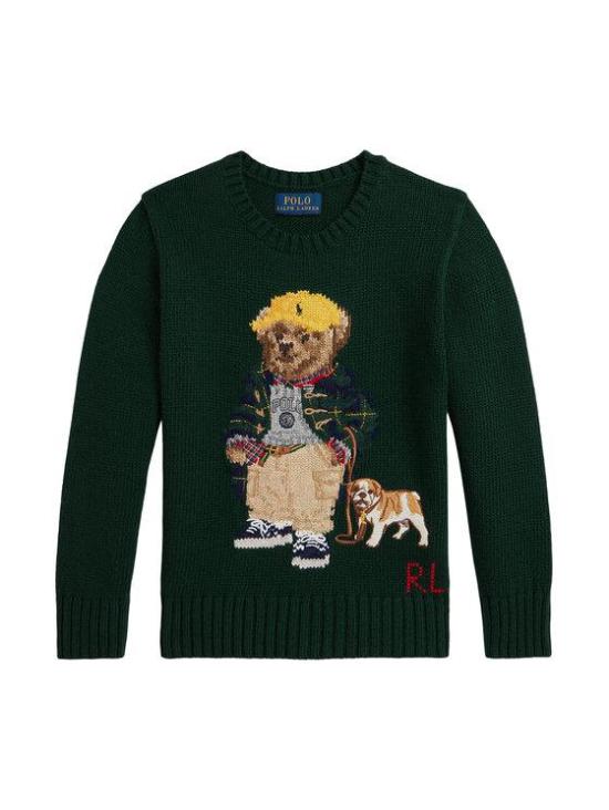 25FW [키즈] 랄프 로렌 캐시미어 니트 322978393001 300 MOSS AGATE