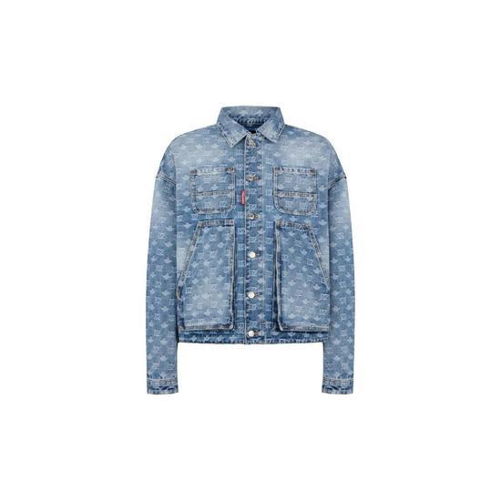 26SS 디스퀘어드2 데님 자켓 S74AM1687D30023 470 NAVY BLUE