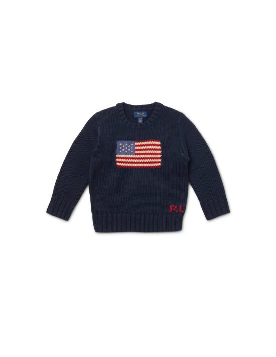 25FW [키즈] 랄프 로렌 캐시미어 니트 322668285001 410 HUNTER NAVY