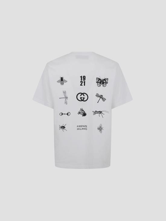 26SS 구찌 반팔 티셔츠 855021XJHQK 9051 WHITE MIX - GUCCI