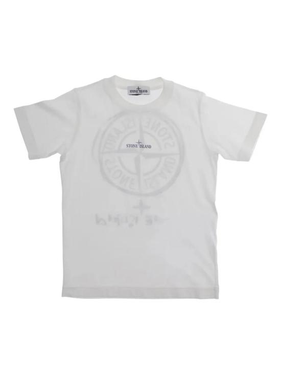 26SS [키즈] 스톤 아일랜드 티셔츠 L1S162100009S0377 V0001 WHITE