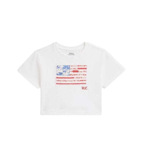 26SS [키즈] 랄프 로렌 티셔츠 312A11751001 100 WHITE