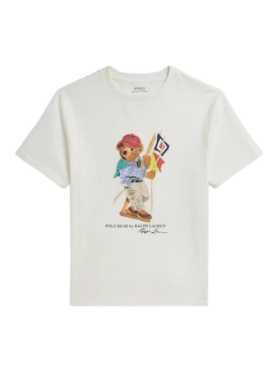 26SS [키즈] 랄프 로렌 티셔츠 323A12428001 101 NATURAL