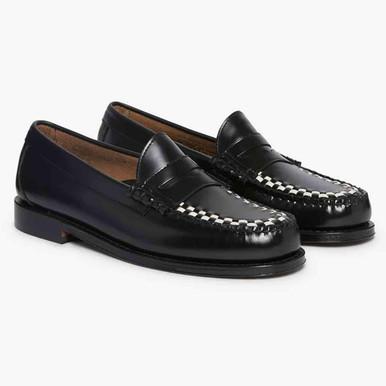 26SS 지에이치 바스앤코 로퍼 BA11010F 000 BLACK LEATHER - G.H. BASS & CO.