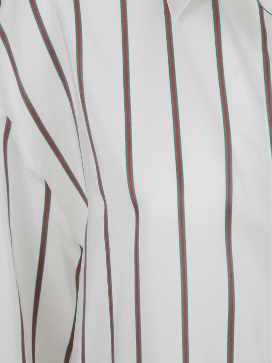 26SS 구찌 셔츠 855879ZAUGG 9669 WHITE GREEN MC - GUCCI