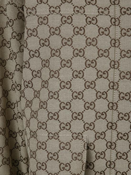 26SS 구찌 GG 캔버스 봄버 재킷 842660ZAF4S 2580 CAMEL EBONY - GUCCI