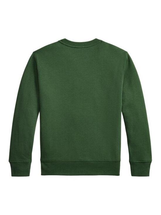 25FW [키즈] 랄프 로렌 캐시미어 니트 323981261001 300 HOL25 BEAR BOTTLE GREEN - RALPH LAUREN