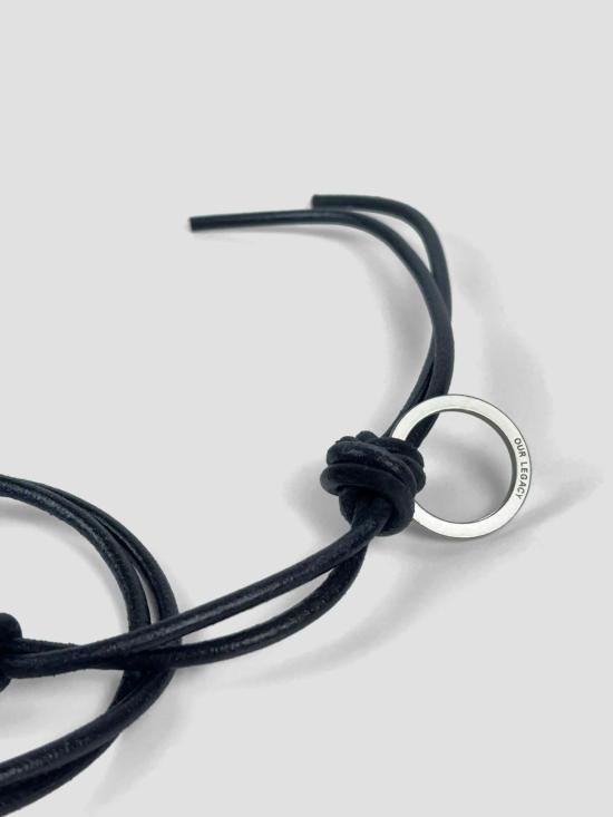 26SS 아워레가시 네크리스 A4258UB BLK LTH BLACK LEATHER - OUR LEGACY