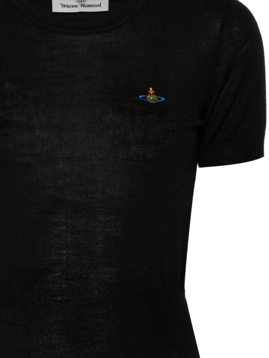 26SS 비비안웨스트우드 긴팔 티셔츠 1803002Q Y001AN402 Black - VIVIENNE WESTWOOD