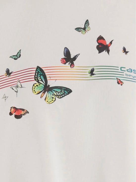 26SS 카사블랑카 반팔 티셔츠 MSP26JTS04401 BUTTERFLY - CASABLANCA