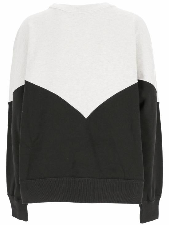 26SS 이자벨마랑에뚜왈 휴스턴 투톤 마랑 스웨트셔츠 SW0006FA A1M08E02FK Faded black - ISABEL MARANT ETOILE