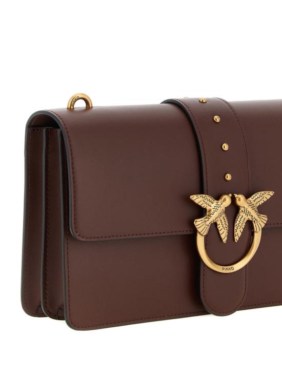 26SS 핑코 숄더백 105857 A0F1R49Q ROSSO VINO ANTIQUE GOLD - PINKO