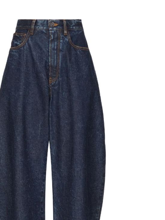 26SS 알라이아 스트레이트 팬츠 AA9P0176D014C A24 DOCK BLUE - ALAIA