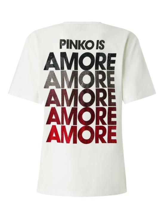 26SS 핑코 반팔 티셔츠 105526 A33IZR2 Red - PINKO