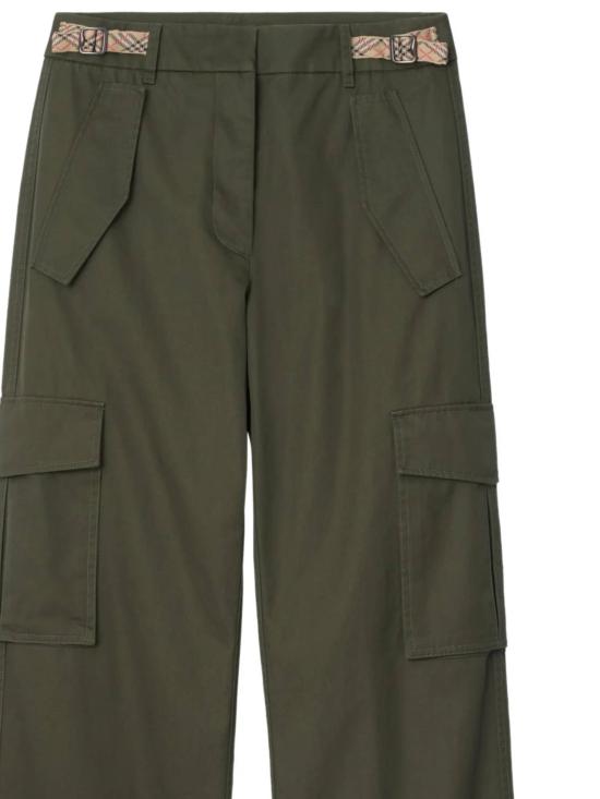 26SS 버버리 체크 개버딘 카고 트라우저 8118420 X - BURBERRY