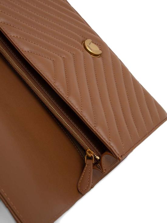 26SS 핑코 숄더백 100941 A0GKL17Q MARRONE LEONE ANTIQUE GOLD - PINKO