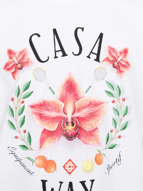 26SS 카사블랑카 반팔 티셔츠 MSP26JTS00115 CASA WAY ORCHID - CASABLANCA