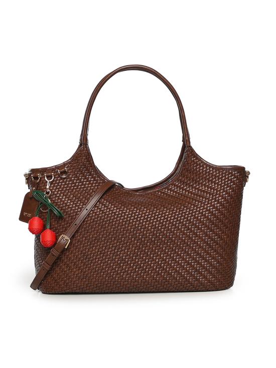 26SS 브이73 토트백 73BS9O601 ZELDAMORO DARK BROWN
