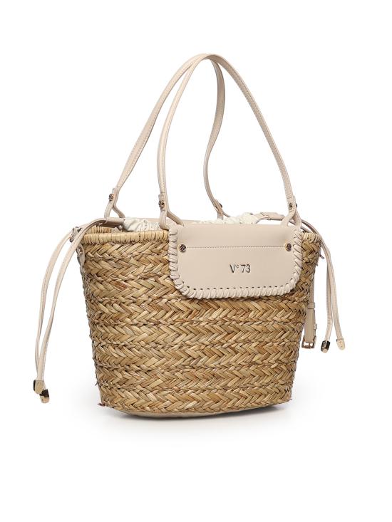 26SS 브이73 토트백 73BS9N201 VANNAOFF WHITE NATURALE Off white natural - V73
