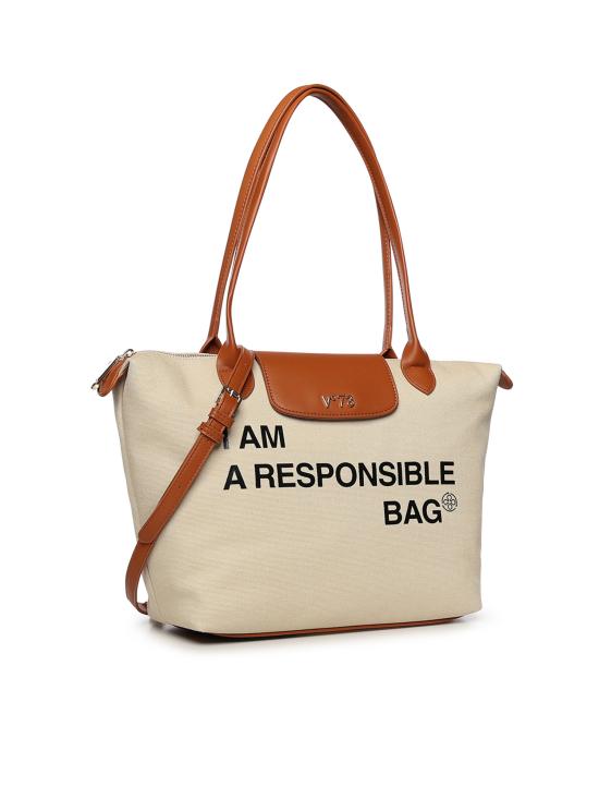 26SS 브이73 토트백 73BS9N001 RESPONSIBLEOFF WHITE CUOIO OFF WHITE TAN - V73