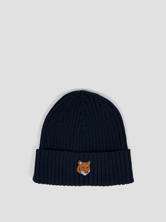 26SS 메종키츠네 폭스 헤드 비니 PM06111KT1140 P199 BLACK