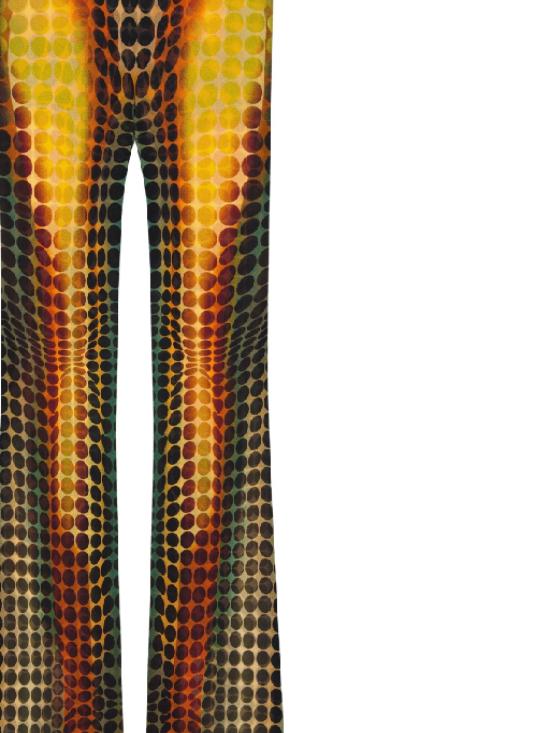 26SS 장 폴 고티에 팔라초 팬츠 26 01 W TR066 M018P155060 ORANGE BLUE BROWN - JEAN PAUL GAULTIER