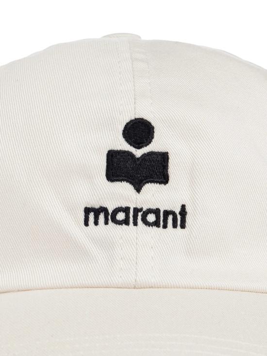 26SS 이자벨마랑 토마스 로고 볼캡 CQ053XFA D1C05AECBK Ecru black - ISABEL MARANT